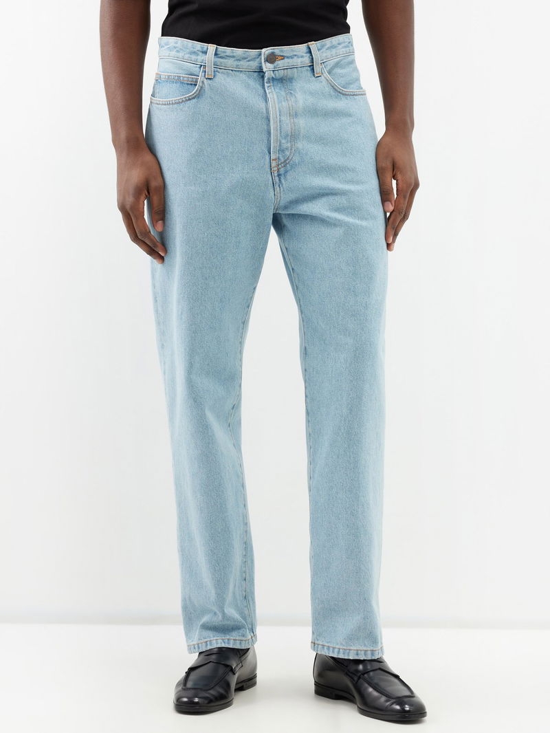 THE ROW Morton Straight-Leg Jeans in Blue | Endource