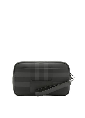 Muswell Leather Trimmed Crossbody Bag in Grey - Burberry