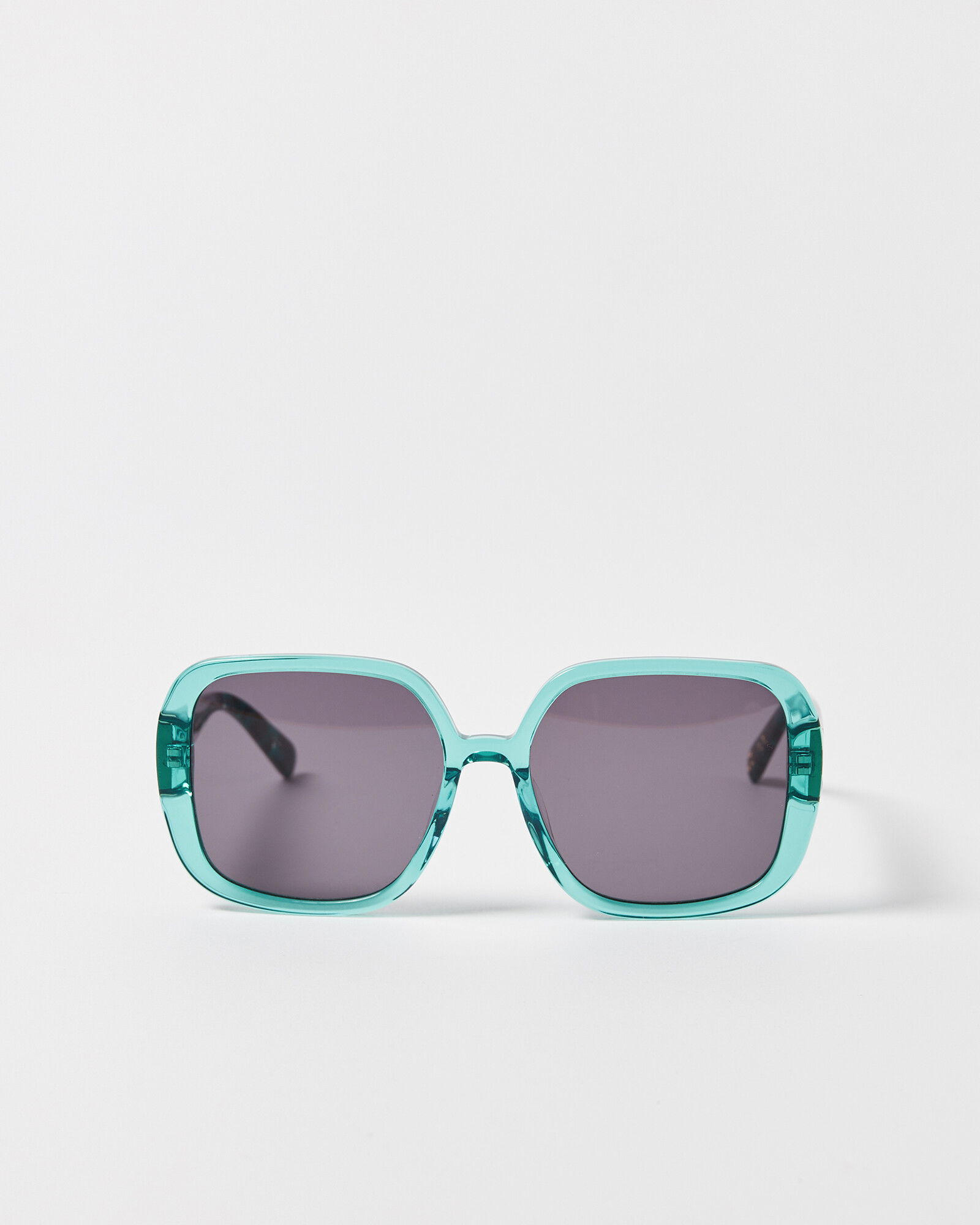 OLIVER BONAS Crystal Square Acetate Sunglasses in Green Endource