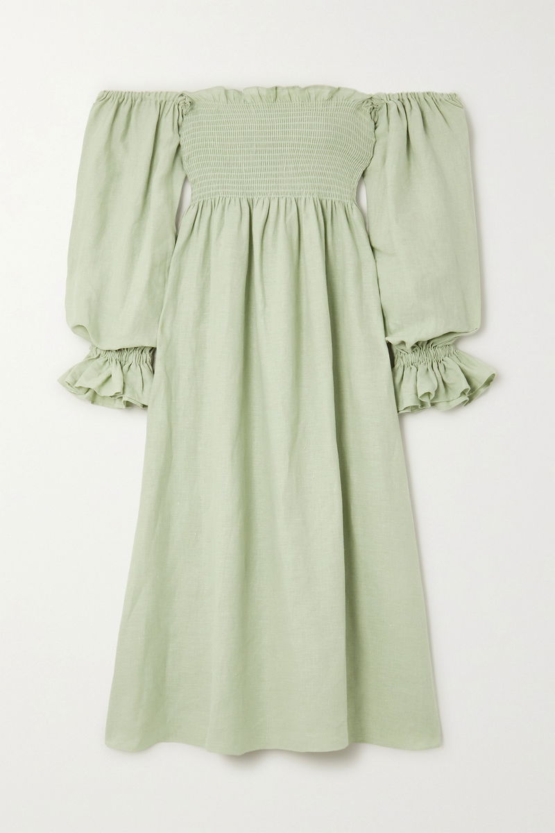 green emerald velvet dress Suzi Maxi Dress With Detachable Feathers in Green main image 0