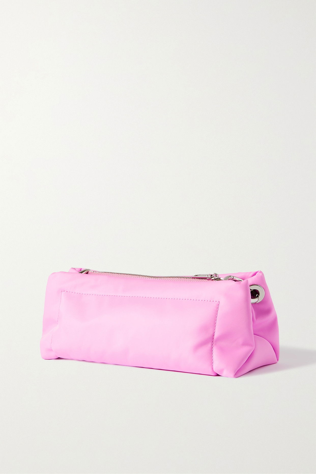 GANNI Pillow Baguette Leather-Trimmed Recycled Shell Shoulder Bag 