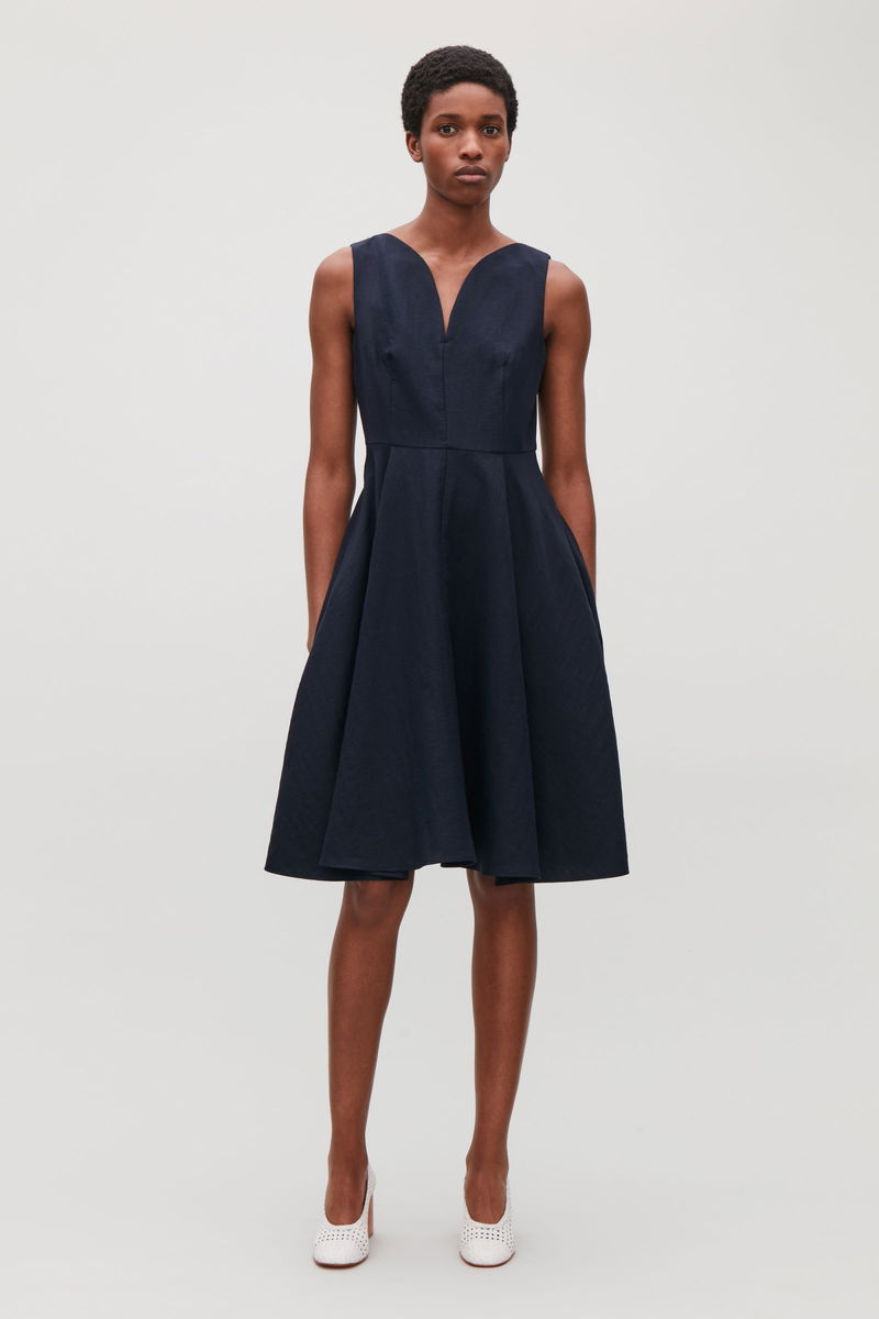 cos pleated waist dress COS Pleated Waist Dress