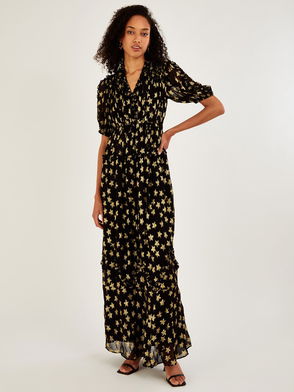 print maxi dress TILANE BLACK // ba&sh US