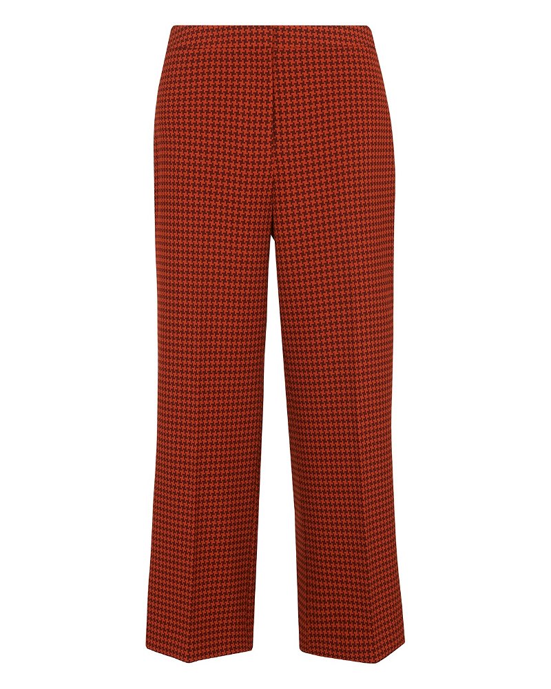 Black And White Gingham Linen Cropped Trouser, WHISTLES