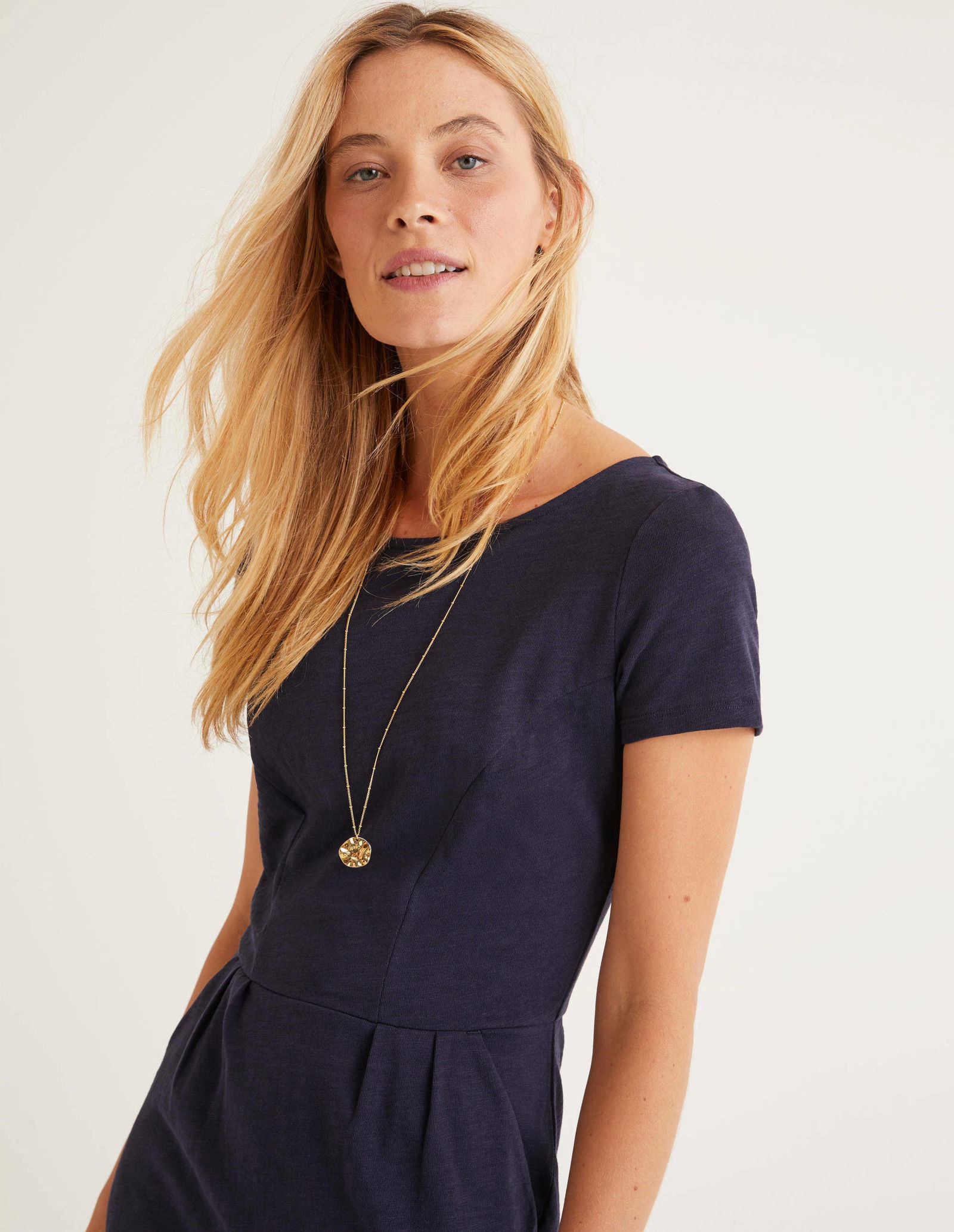 BODEN Navy Phoebe Jersey Dress | endource