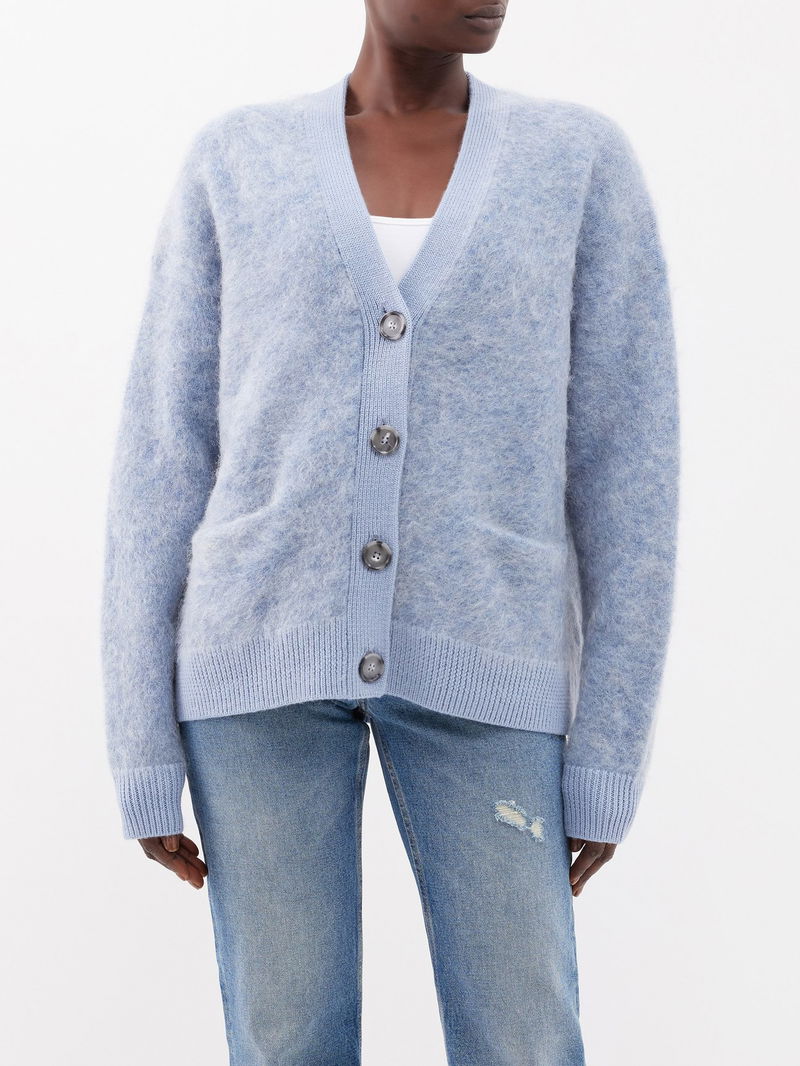 ACNE STUDIOS Rives Oversized Wool-Blend Cardigan endource