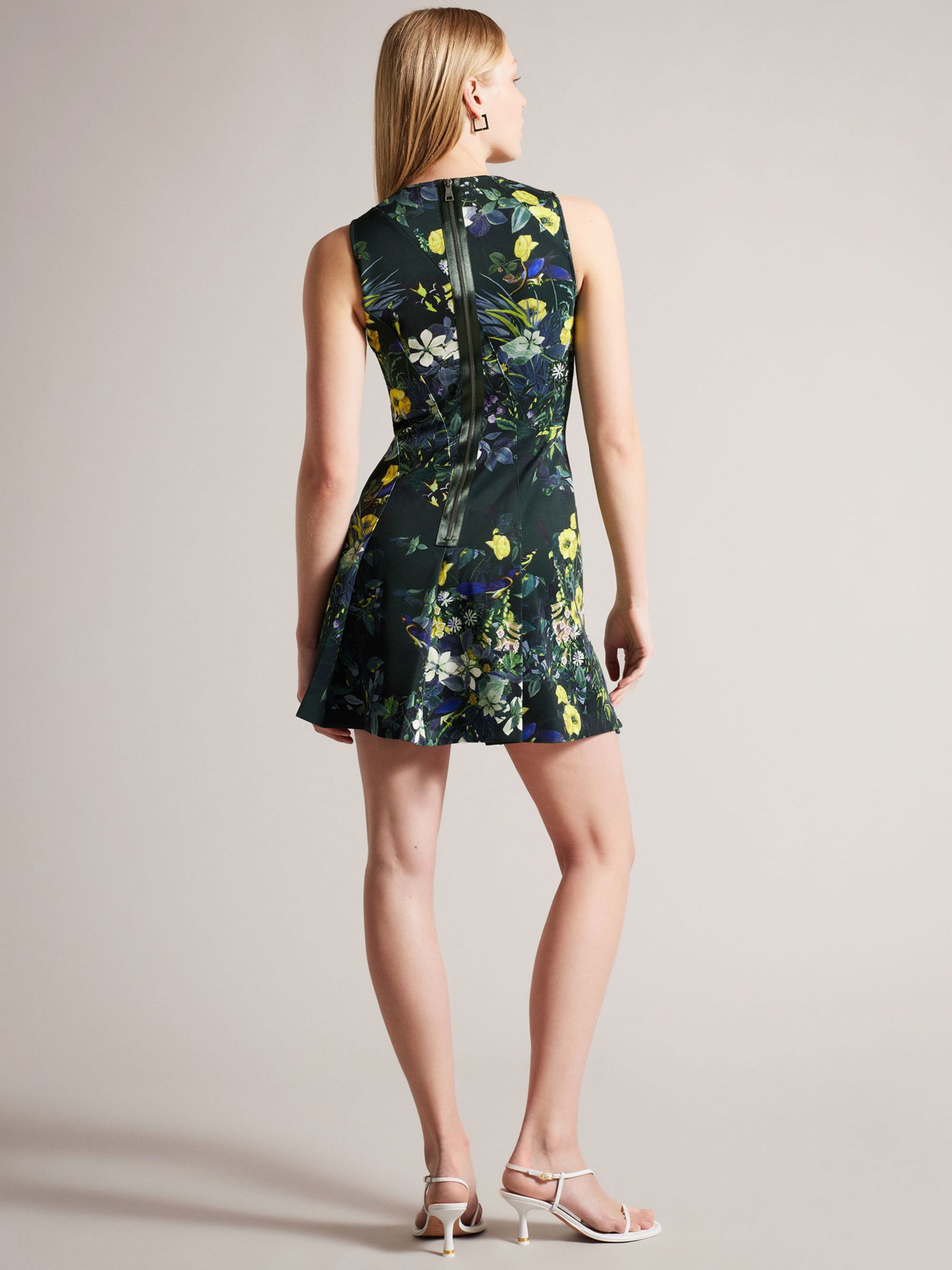 ted baker skater dress in neoprene TED BAKER Lexiya Neoprene Printed Skater Dress
