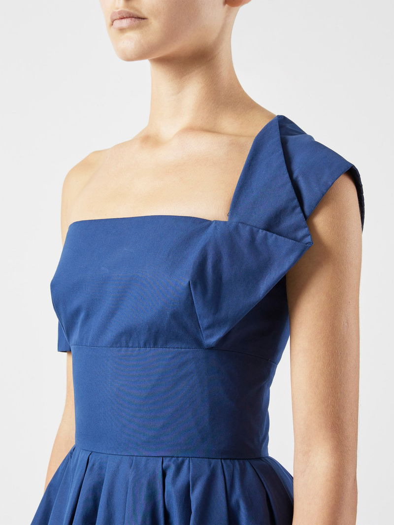 alexander mcqueen one shoulder dress McQueen One-Shoulder Asymmetric Evening Dress with Ruffle Details