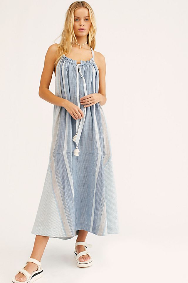FREE PEOPLE Free-Est - Paradise and Back Striped Maxi Dress | endource