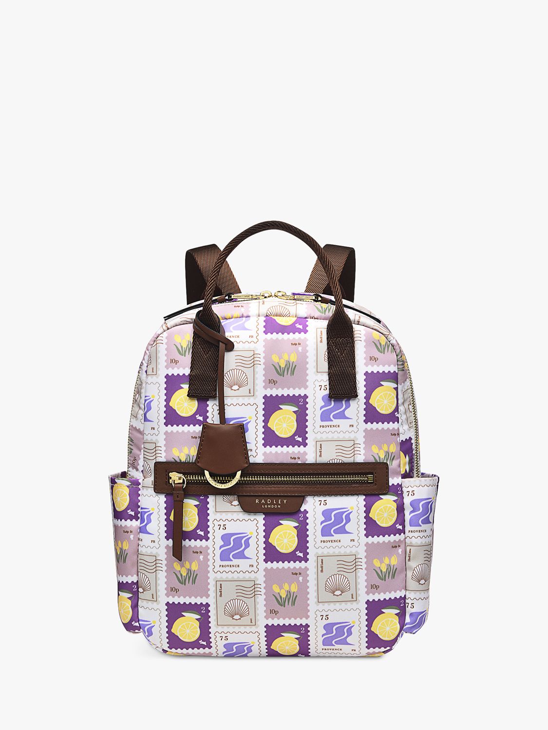 RADLEY Finsbury Park Illustrated Stamps Print Recycled Backpack