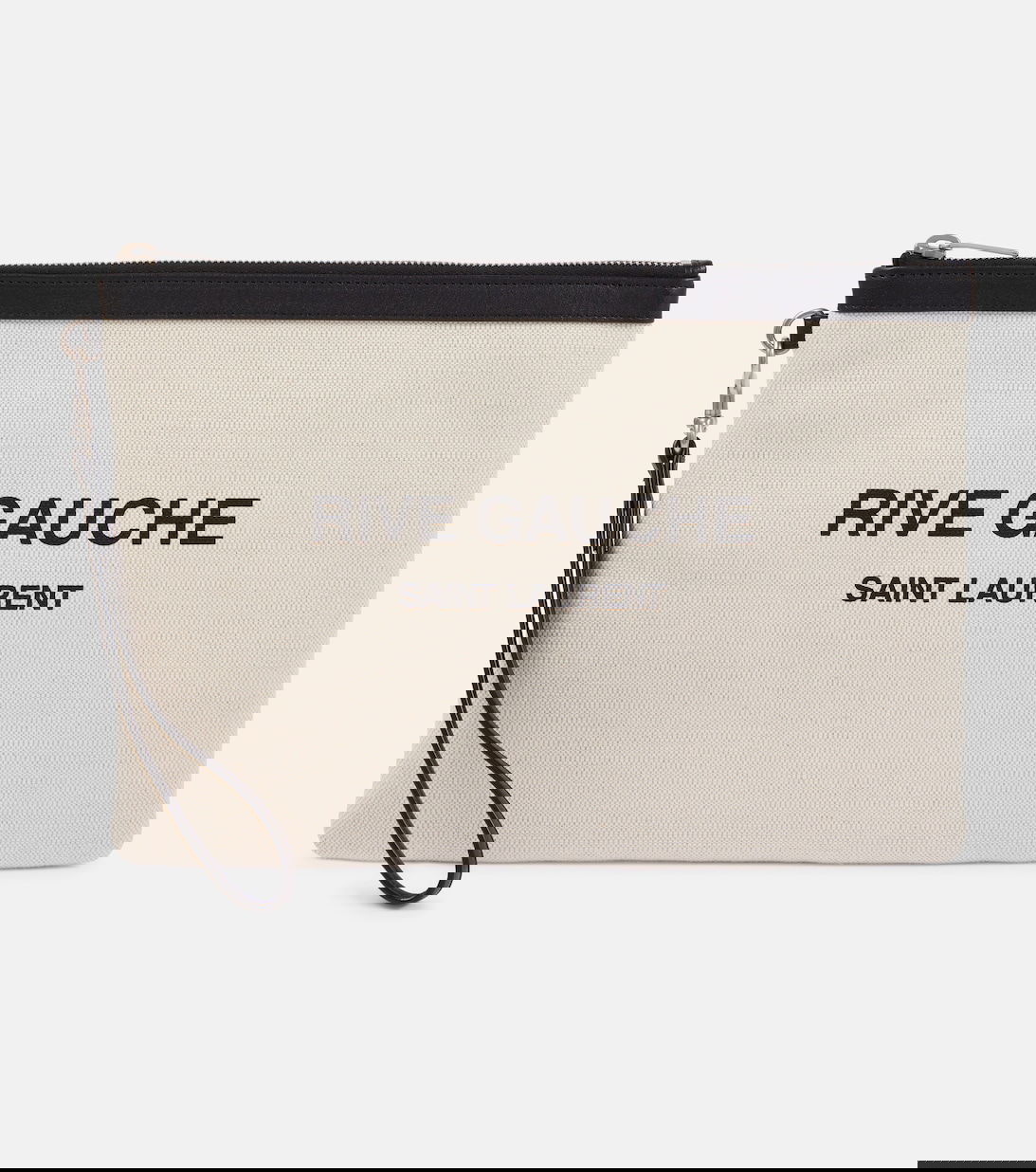 SAINT LAURENT Rive Gauche Canvas Pouch endource