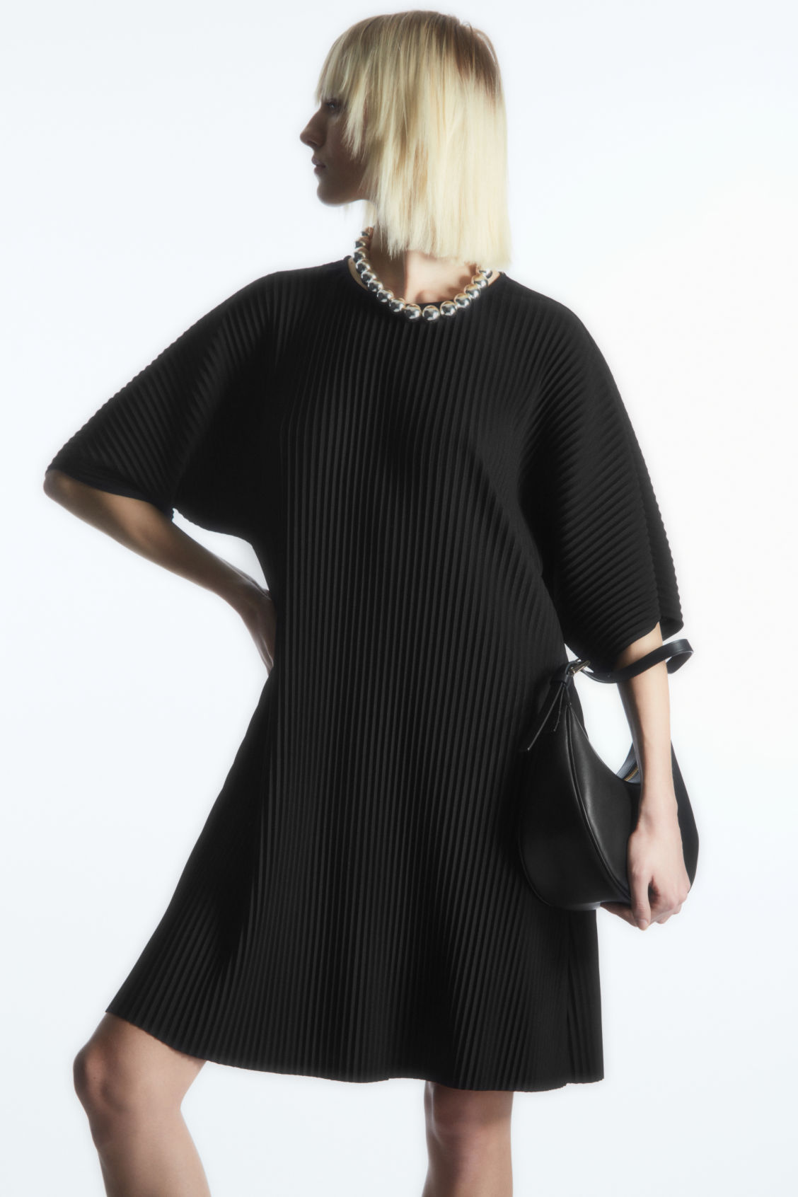 COS Pleated Mini Dress | endource