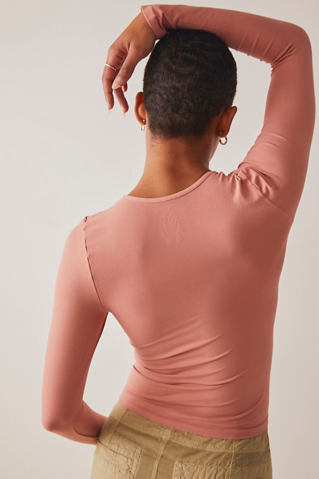 Alo Yoga Ribbed Knotty Long Sleeve Top