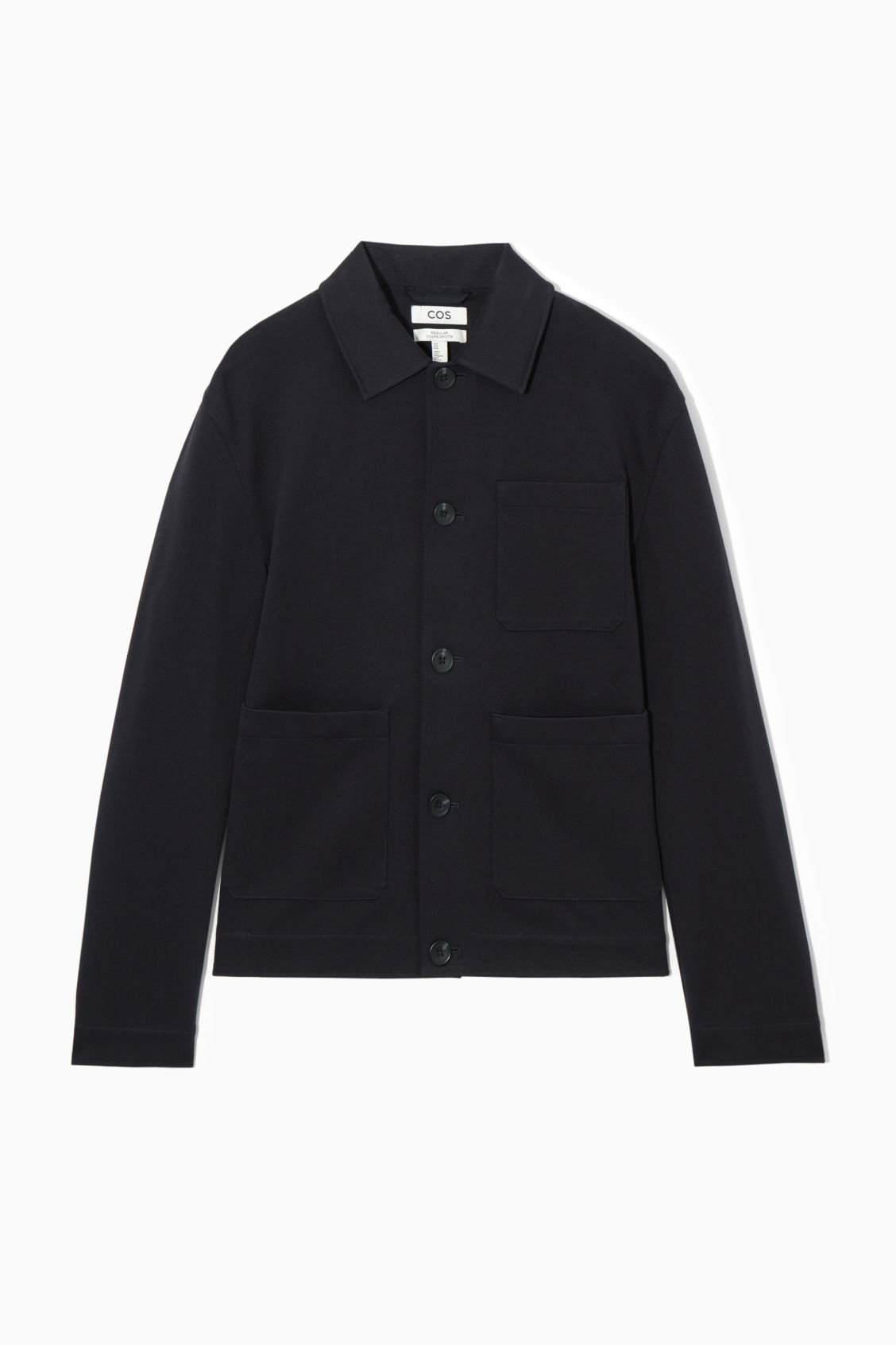 COS Cotton-Twill Utility Jacket in NAVY | Endource