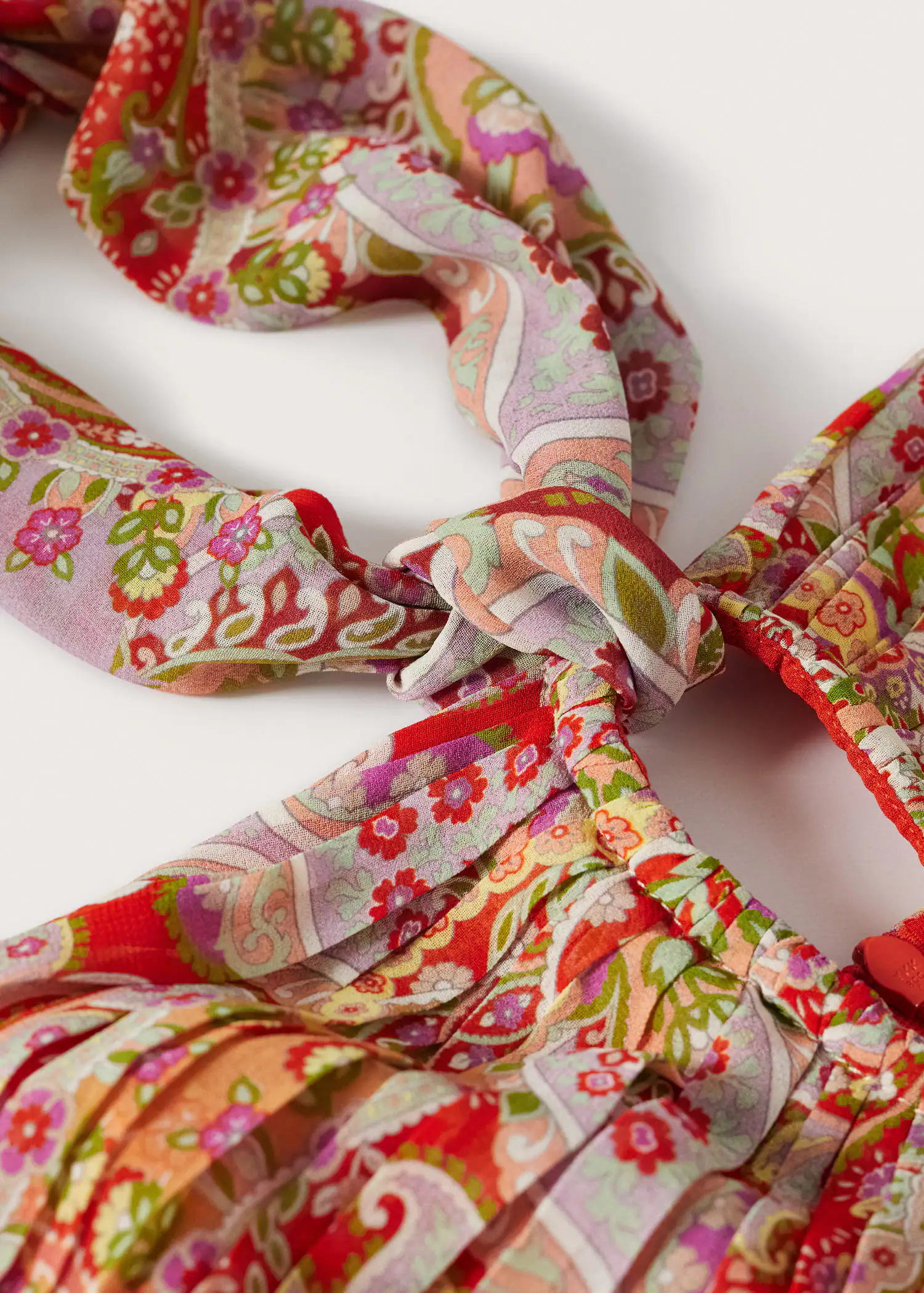 MANGO Paisley Chiffon Dress | endource