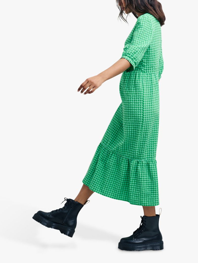 rachel green gingham dress RACHEL RILEY~ Check frill front dress