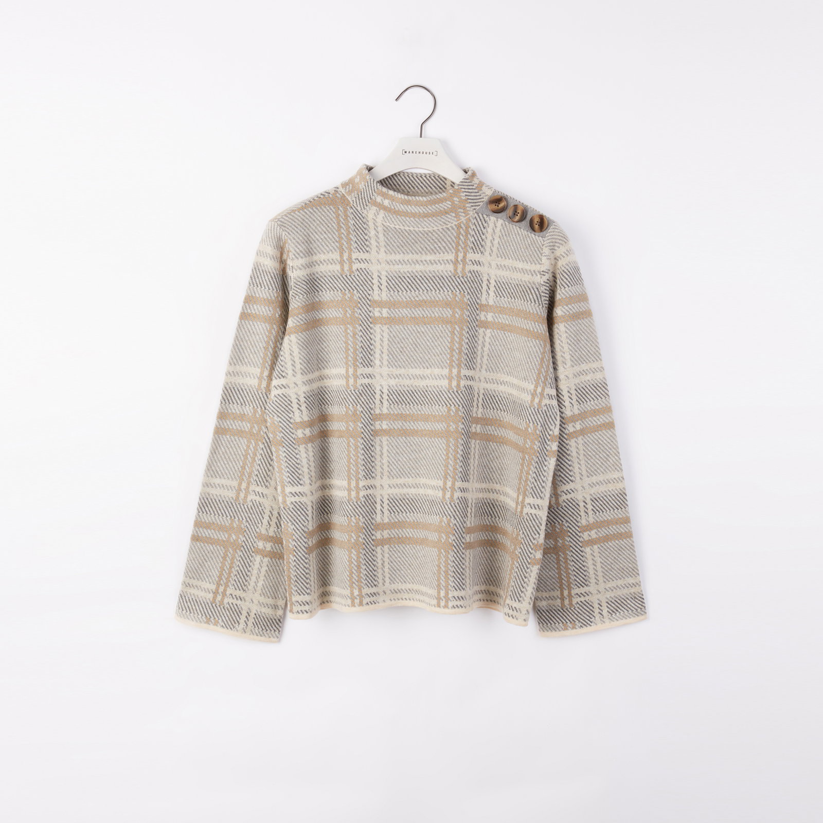 WAREHOUSE Button Shoulder Check Jumper | endource