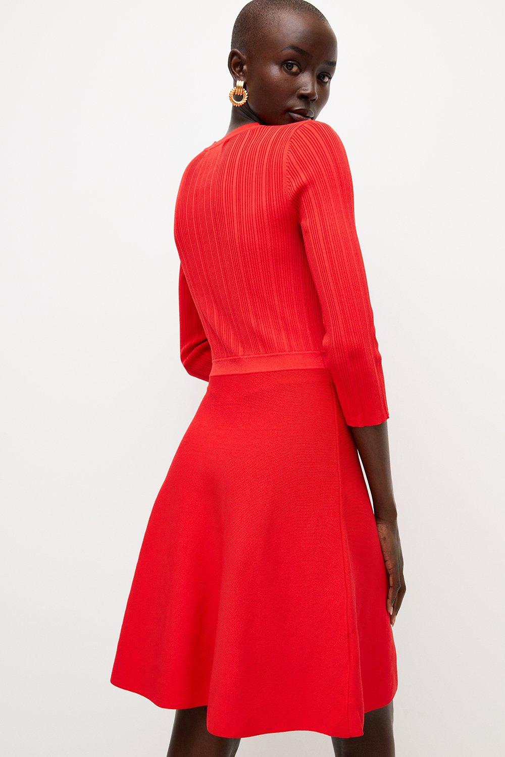 karen millen skater dress New $299 Karen Millen Pink Skater Dress