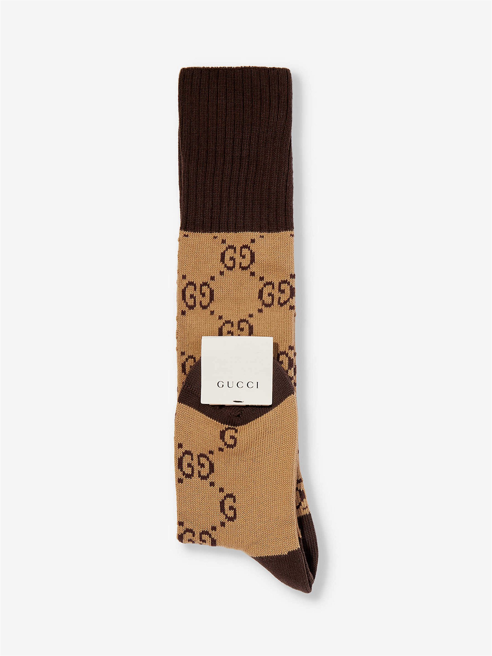 GUCCI Monogram-Pattern Stretch-Cotton Blend Socks | Endource