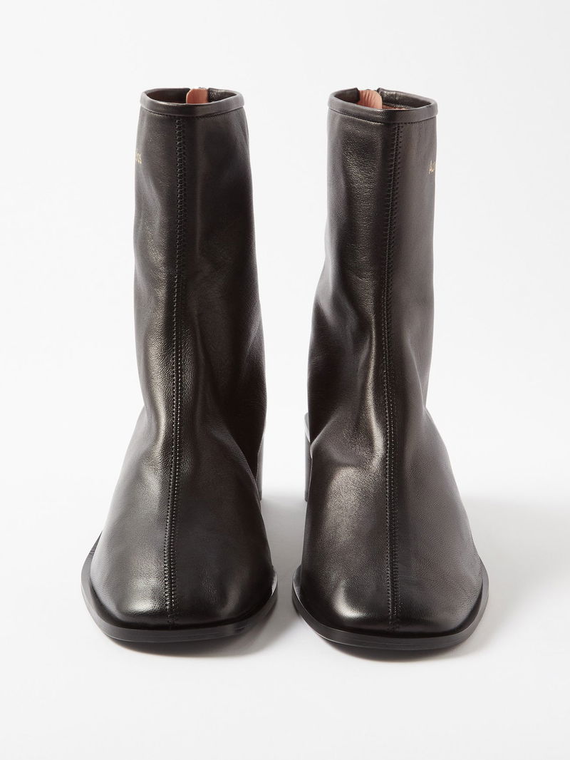 ACNE STUDIOS Bertine Leather Ankle Boots endource