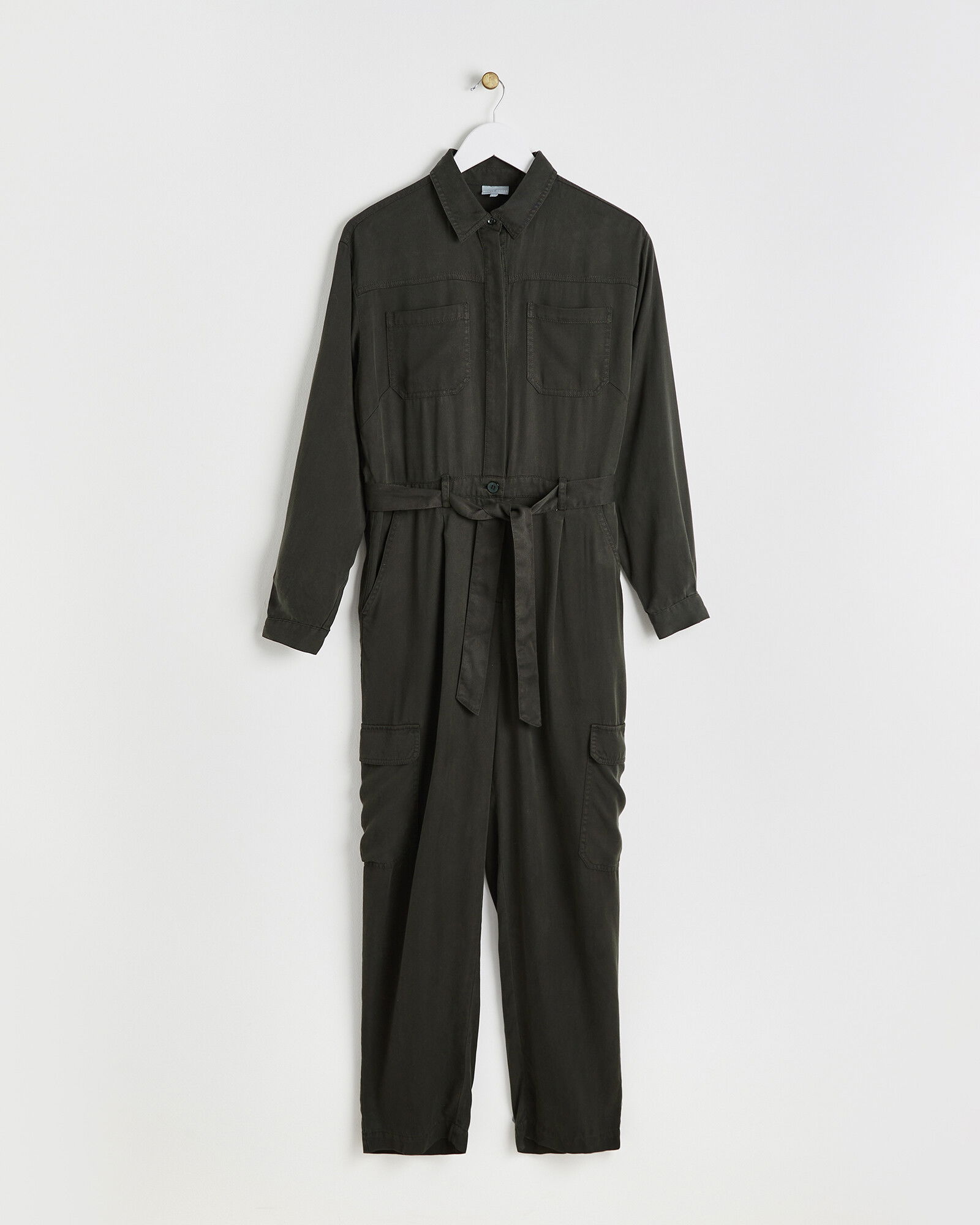 OLIVER BONAS Utility Jumpsuit in Green | Endource