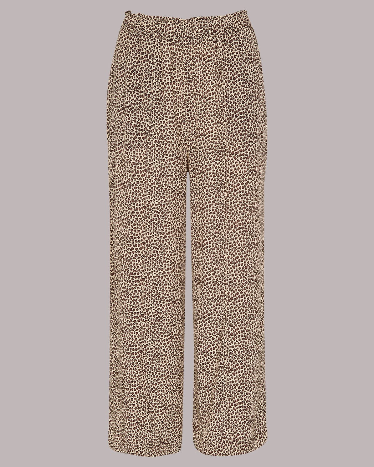 WHISTLES Dashed Leopard Print Trouser in Leopard Print