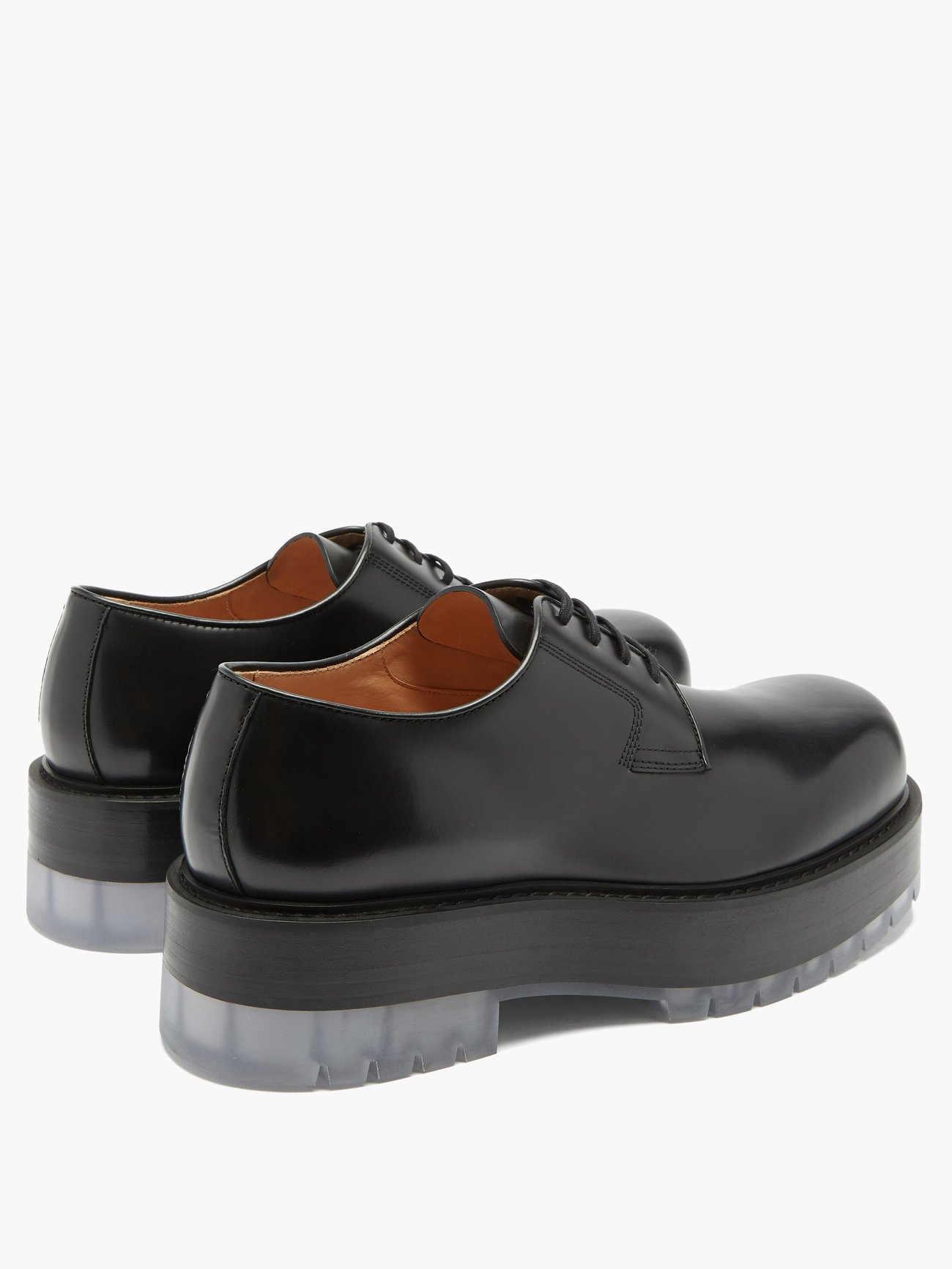 BOTTEGA VENETA The Stilt Chunky-Sole Leather Derby Shoes | endource