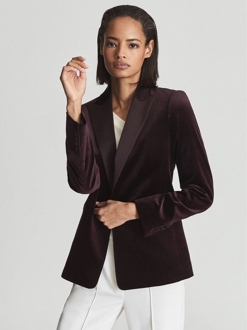 REISS Opal Velvet Blazer