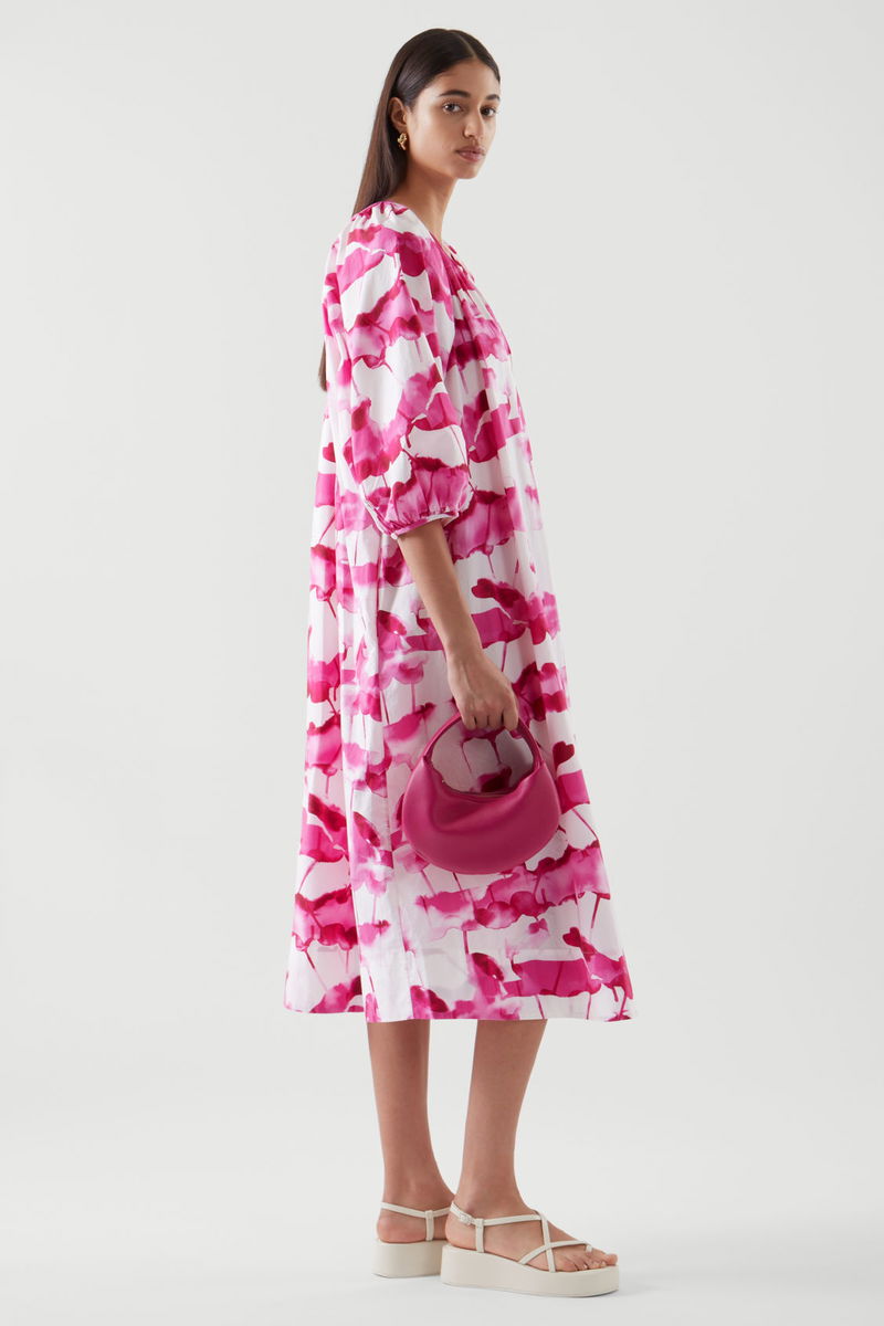 cos embroidered puff sleeve dress COS | Dresses | Cos Embroidered Puff Sleeve Dress