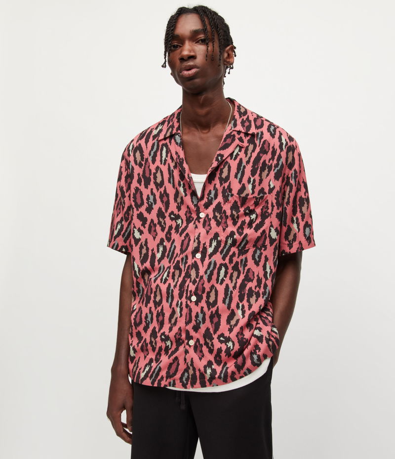 allsaints leopard shirt