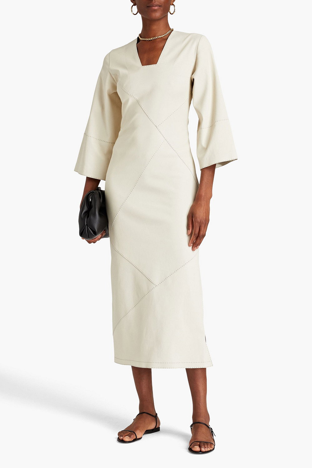 by malene birger leather dress 70% off Daisyan Midi Teo Yellow Polka Dot Mini Dress | Beginning Boutique