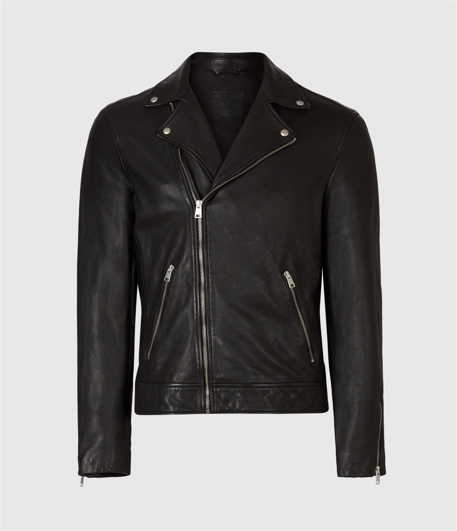 ALLSAINTS Tyson Leather Biker Jacket in Black | Endource
