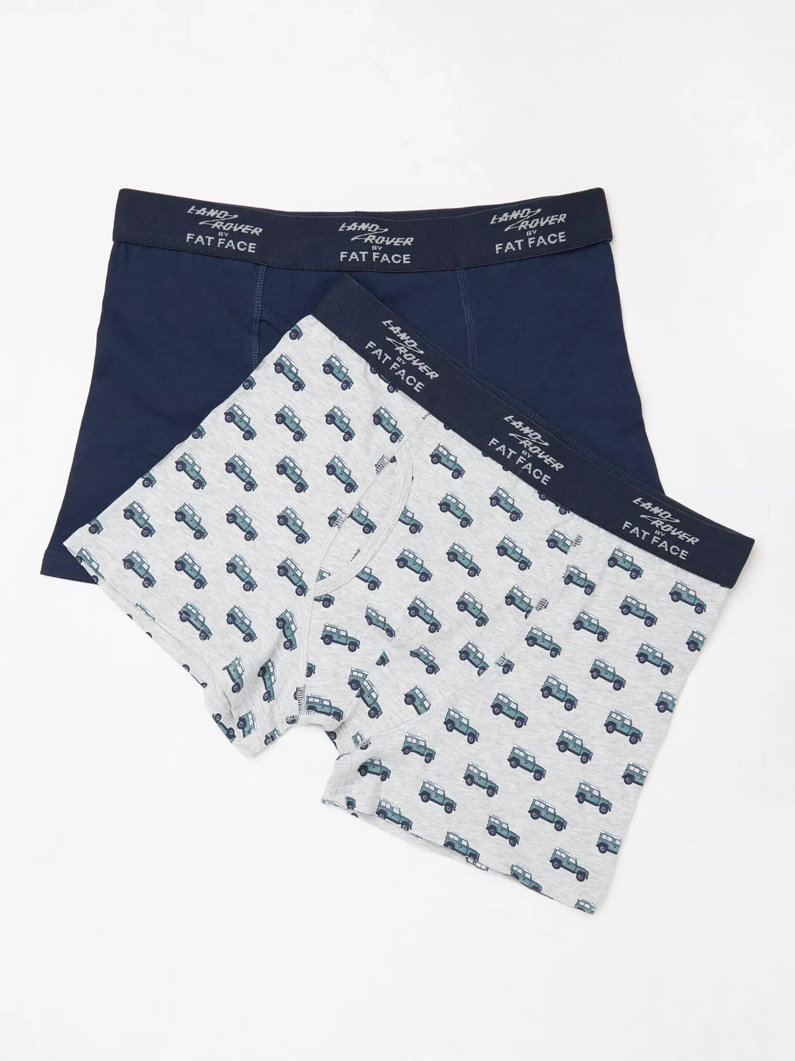 FATFACE Land Rover Print Boxers, Pack of 2 in Grey | endource