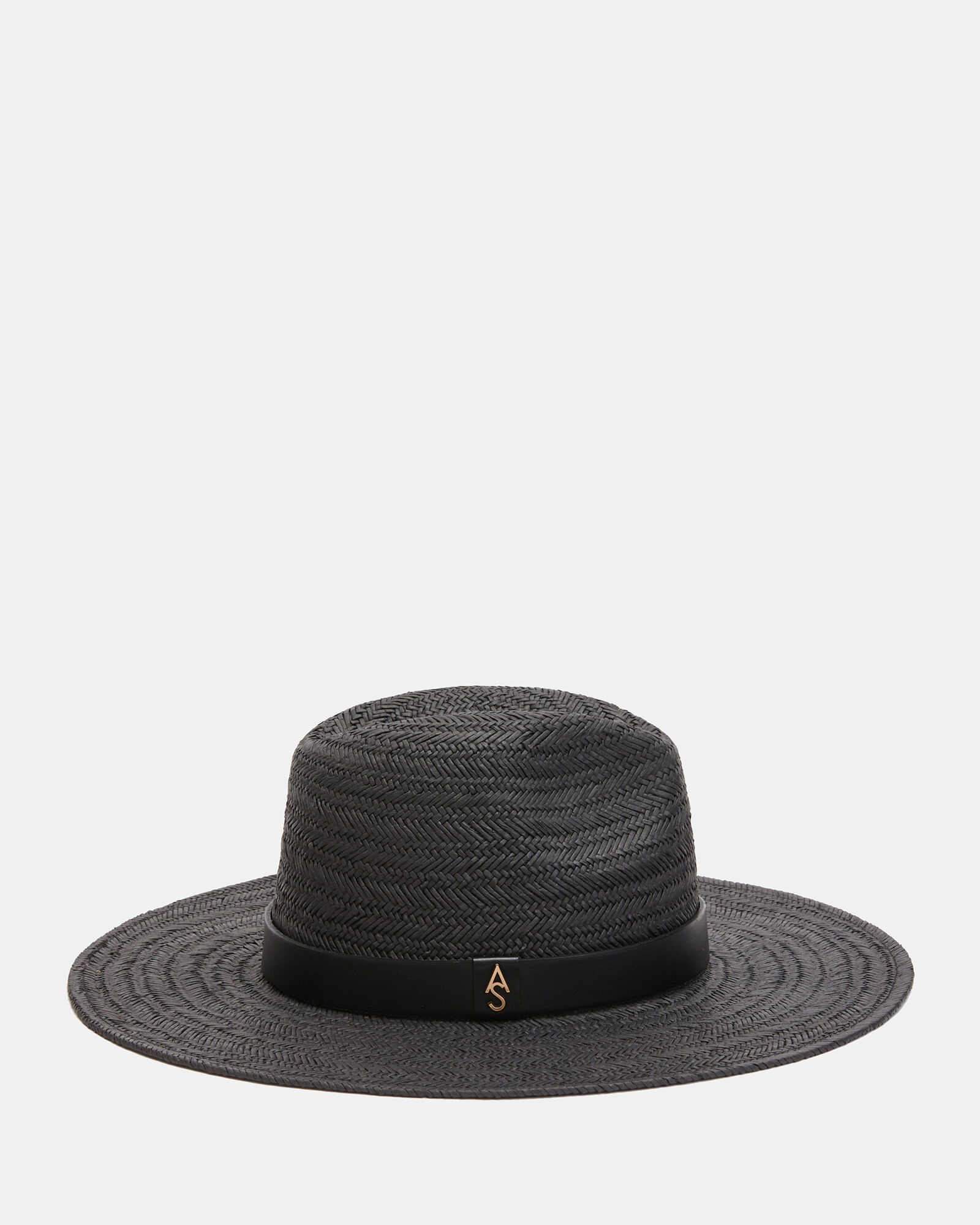 TALIA ALLSAINTS FEDORA HAT black tweed western belt soft flexible straw $99 Billy Braided Toyo Straw Fedora Hat - Classic Colors  main image 4