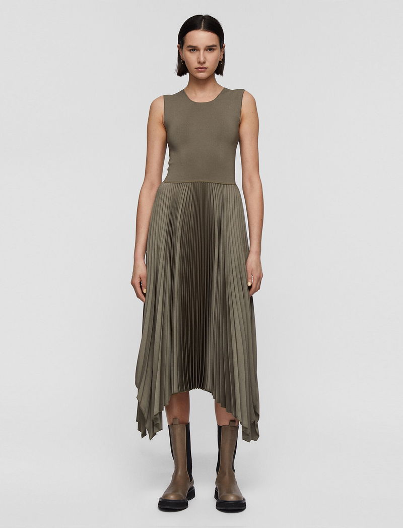 JOSEPH Knit Weave Plissé Dera Dress endource