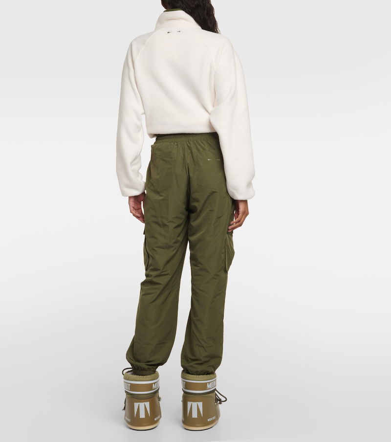 Superdry Low Rise Wide Leg Cargo Trousers, Trekking Olive at John Lewis &  Partners