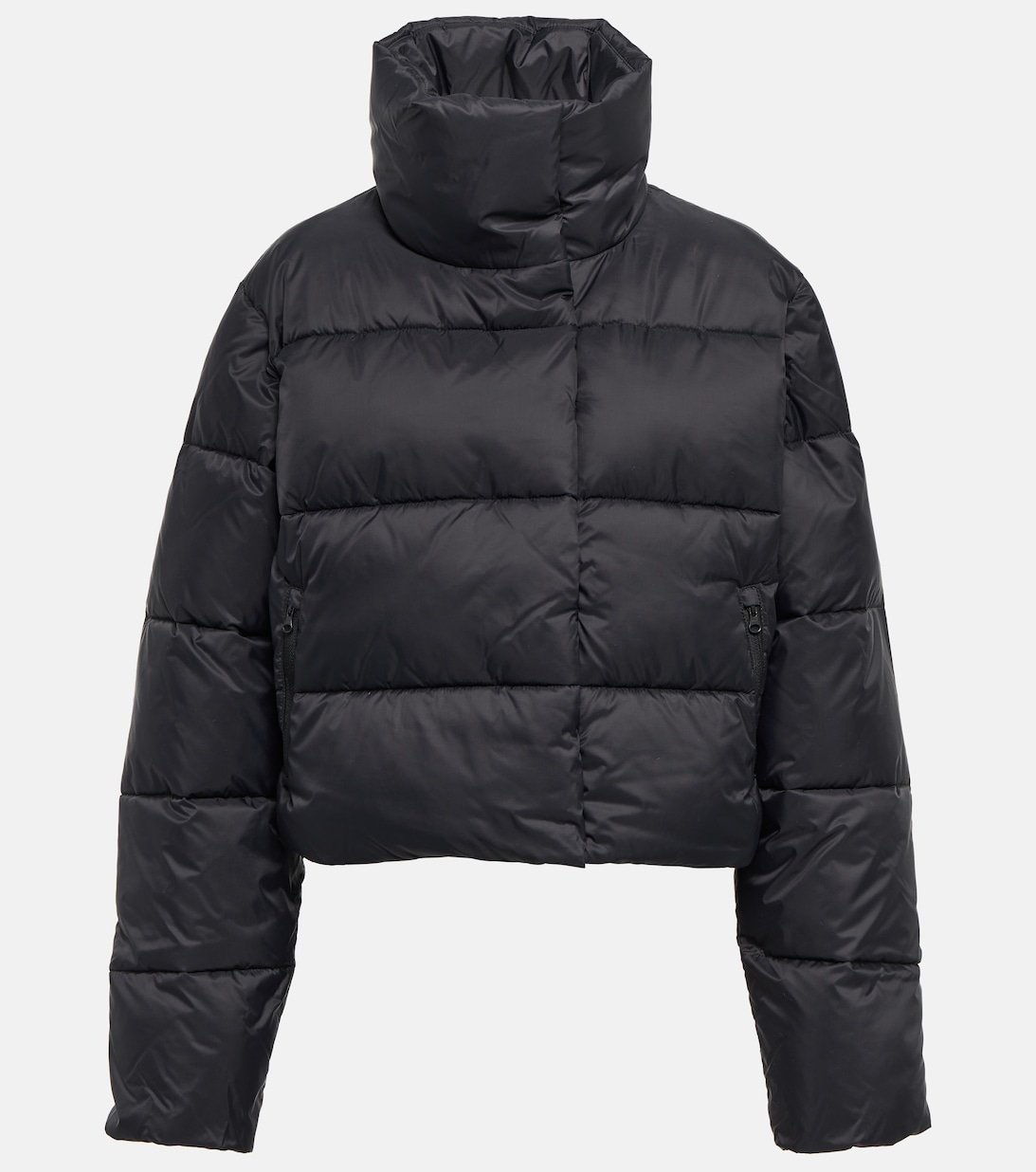 ALO YOGA Cropped Puffer Jacket in Black