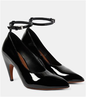 BY FAR Viva Patent-Leather Pumps in Black