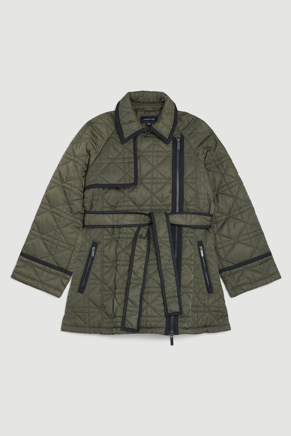 burberry coleraine quilted drawstring jacket