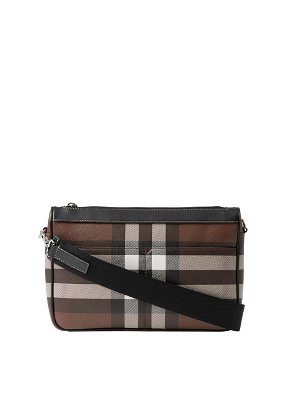 Burberry Cannon Bum Bag Vintage Check Small Archive Beige in Cotton/Leather  with Silver-tone - US