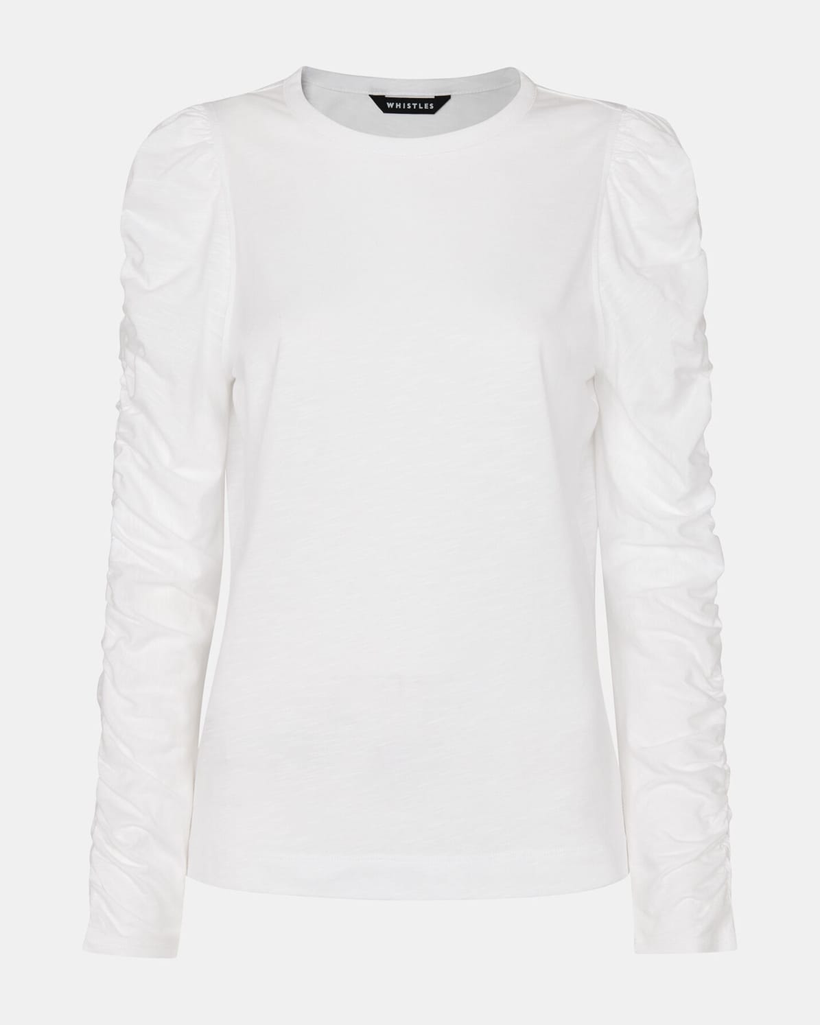 WHISTLES Ruched Sleeve Top Endource