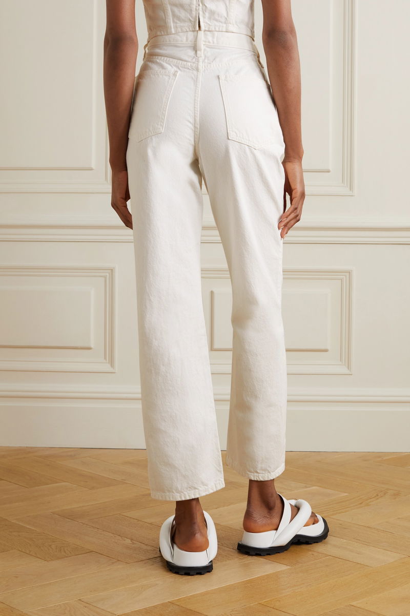 MARA HOFFMAN Georgina High-Rise Tapered Organic Jeans endource