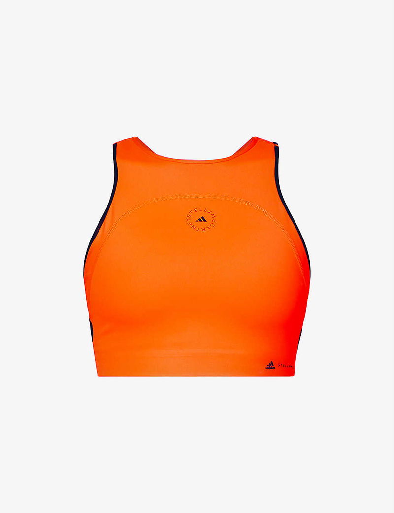 ADIDAS BY STELLA MCCARTNEY Logo-Print Racerback Stretch-Recycled