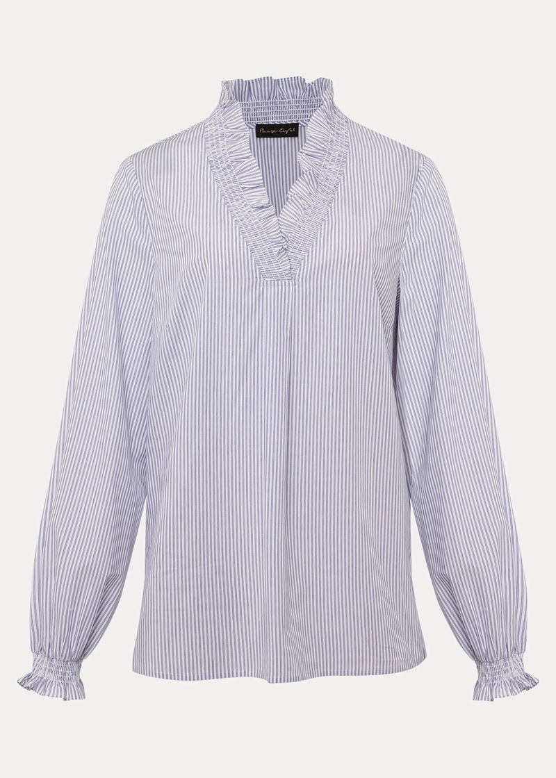 Phase Eight Ariana Frill Stripe Shirt
