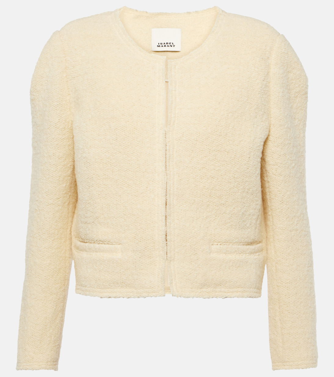 ISABEL MARANT Pully Wool-Blend Jacket in Beige | Endource