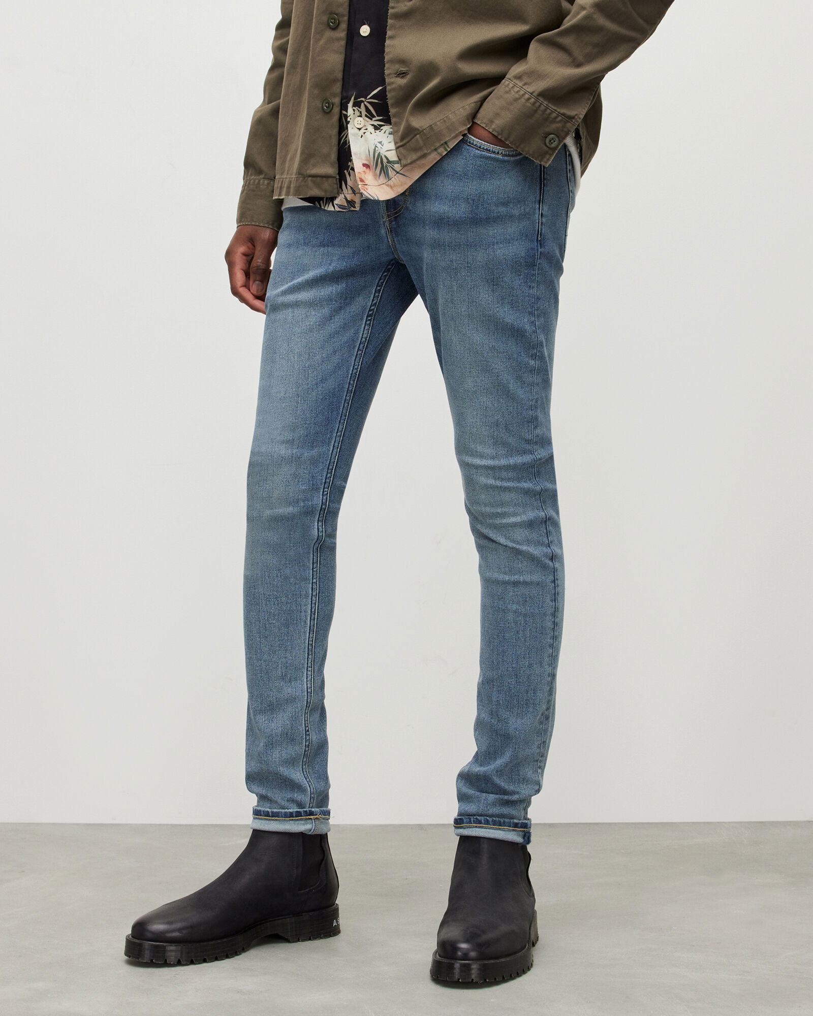 allsaints cigarette skinny jeans slim-fit | Blue To make it easier for you. ALLSAINTS Men's Sid Skinny Fit