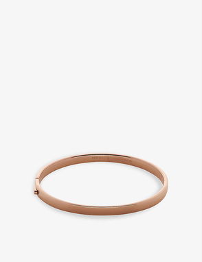 Essential Bangle in 18ct Rose Gold Vermeil On Sterling Silver