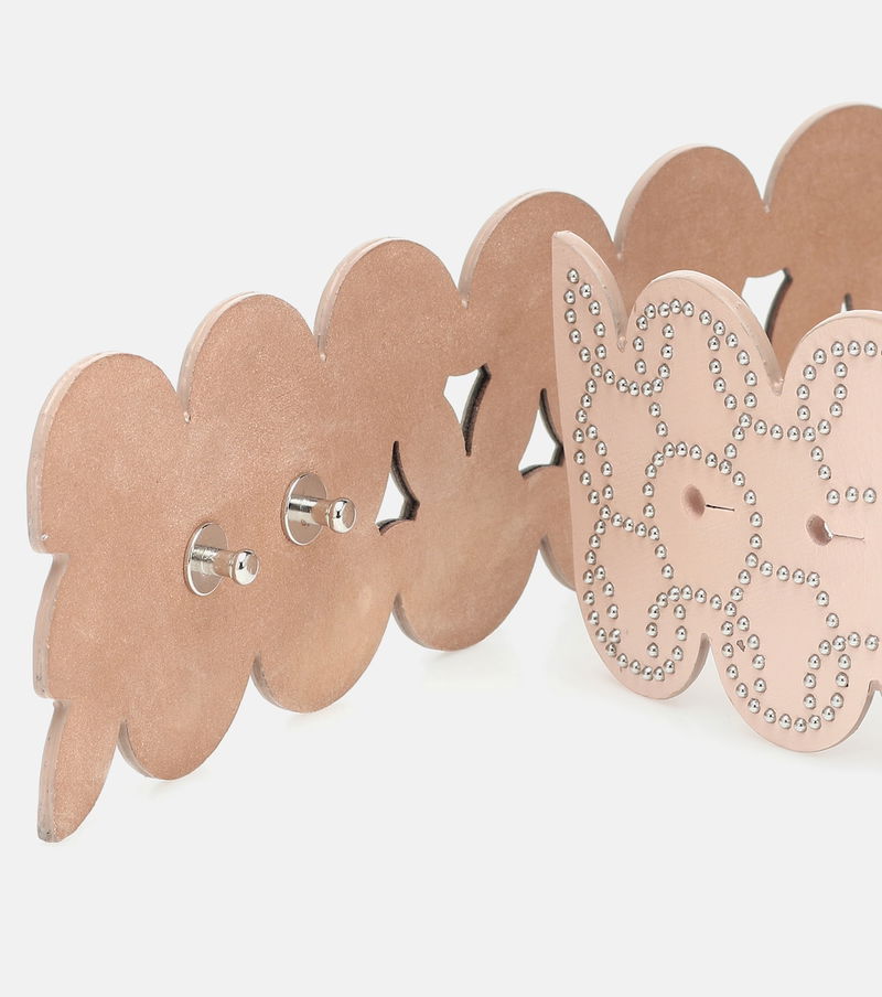 Alaïa Embellished Laser-Cut Leather Belt | endource display picture 1