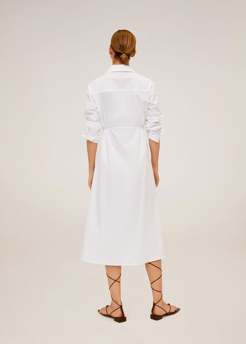 mango midi shirt dress Belt shirt dress