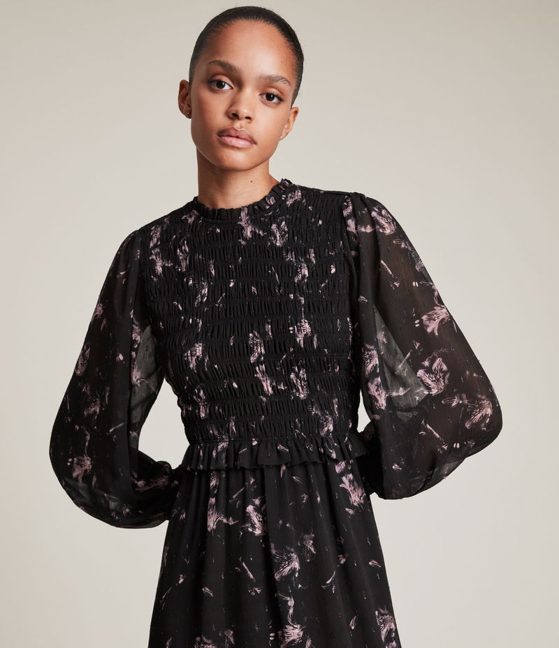 all saints ayla metallic dress ALLSAINTS Ayla Metallic Dress